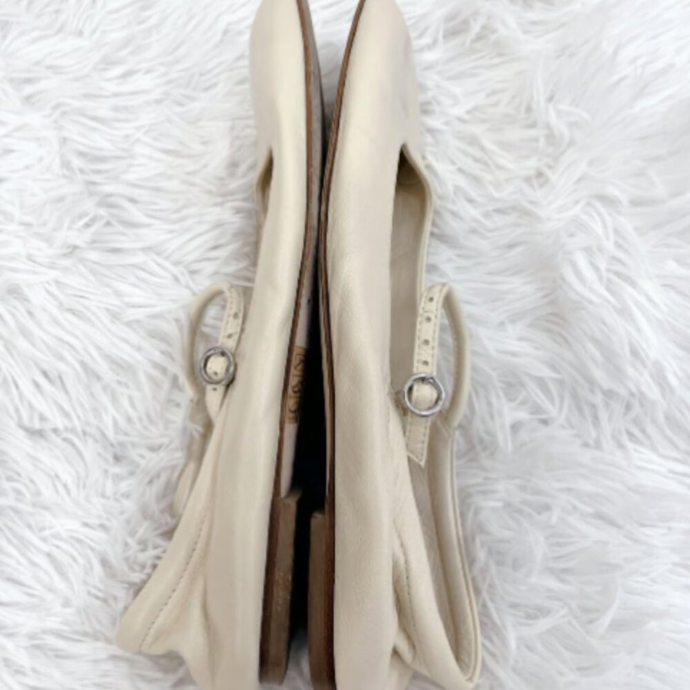 Aeyde 'Uma' Off-White Cream Leather Ballet Flats - Picture 10 of 10